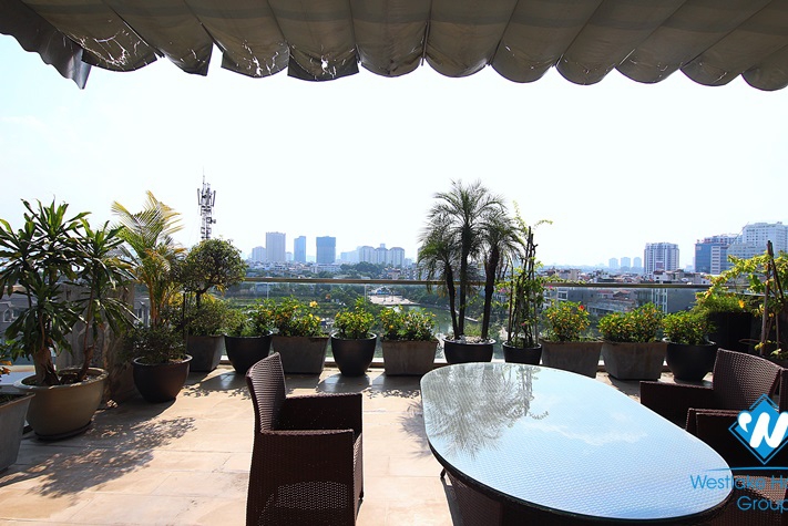 A state-of-the-art three bedroom apartment on the top floor on Trinh Cong Son, Tay Ho district